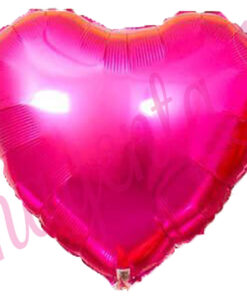 Globos metálicos en forma de corazón